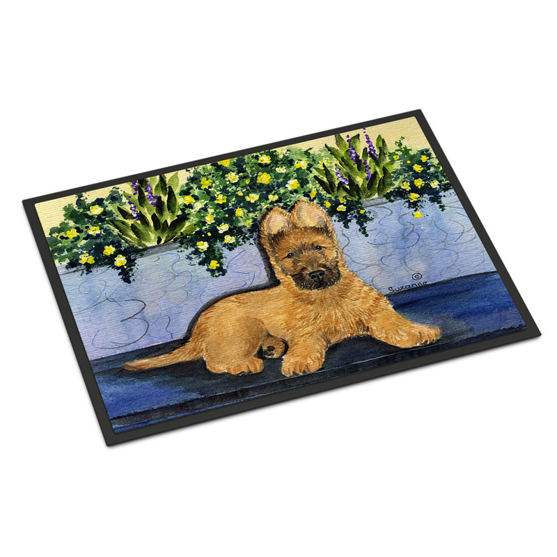 Tapis de porte d’intérieur anti-dérapant brie, Rectangle 1 pi 6 po x 2 pi 3 po