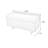 White Burlywood Upholstered Bench-33537839-33537830