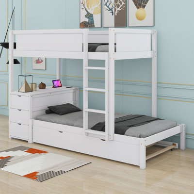 Bunk Bed With Trundle And Desk