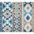 TOWN & COUNTRY EVERYDAY Dahlia Southwestern Stripe Outdoor Rug Blue Multi-97549330