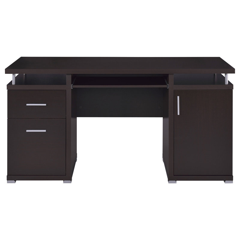 Bureau d'ordinateur à 2 tiroirs