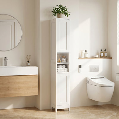 Freestanding Bathroom Cabinet with Adjustable Shelve