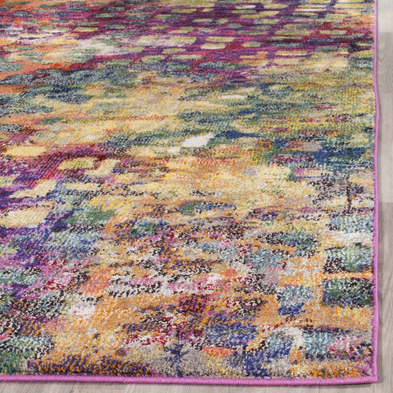 Abstract Area Rug, Square 201 cm