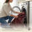  Yildiz - Indoor, Machine Washable Area Rug - 7'10"x10' Dark Red Home Carpet-396729123