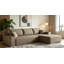 Canapé modulaire Cloud avec méridienne en forme de L, canapé modulaire moderne avec assise profonde, fauteuils rembourrés pour la chambre à coucher du salon, aucun assemblage requis (tissu en velours côtelé moelleux)-131986801-131986803