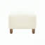 Repose-pieds confortable, blanc
