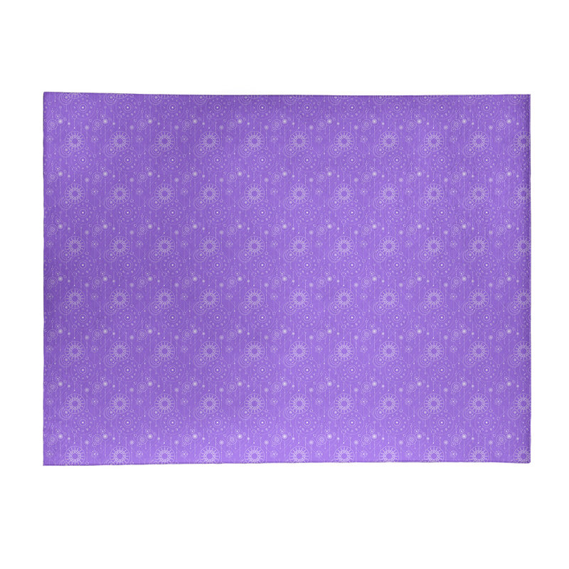 Tapis de zone mauve astrologie, Rectangle 8 pi x 10 pi