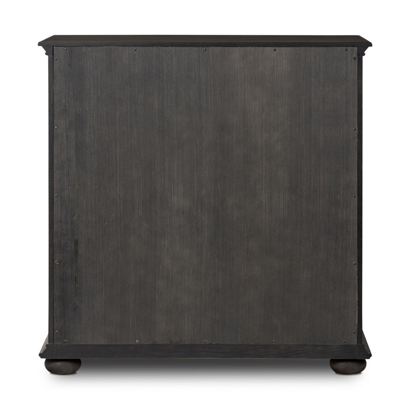 Geoffrey Tall Dresser, Smoked Black