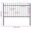 Raziya Garden Fence Spear Top Steel Outdoor Panels Barrier Border Multi Sizes-1833684465