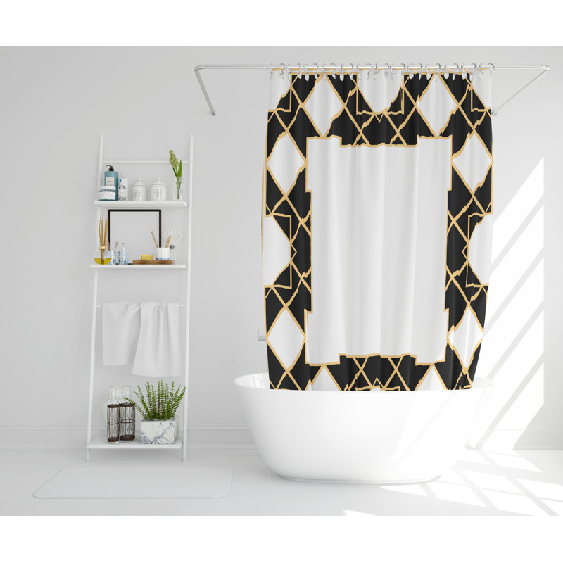 Norberto Polyester Shower Curtain Set, 168cm H x 168cm W