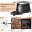 7 Pcs Patio Furniture Set With 35" Propane Gas Fire Pit Table & Waterproof Cover Brown-995671931