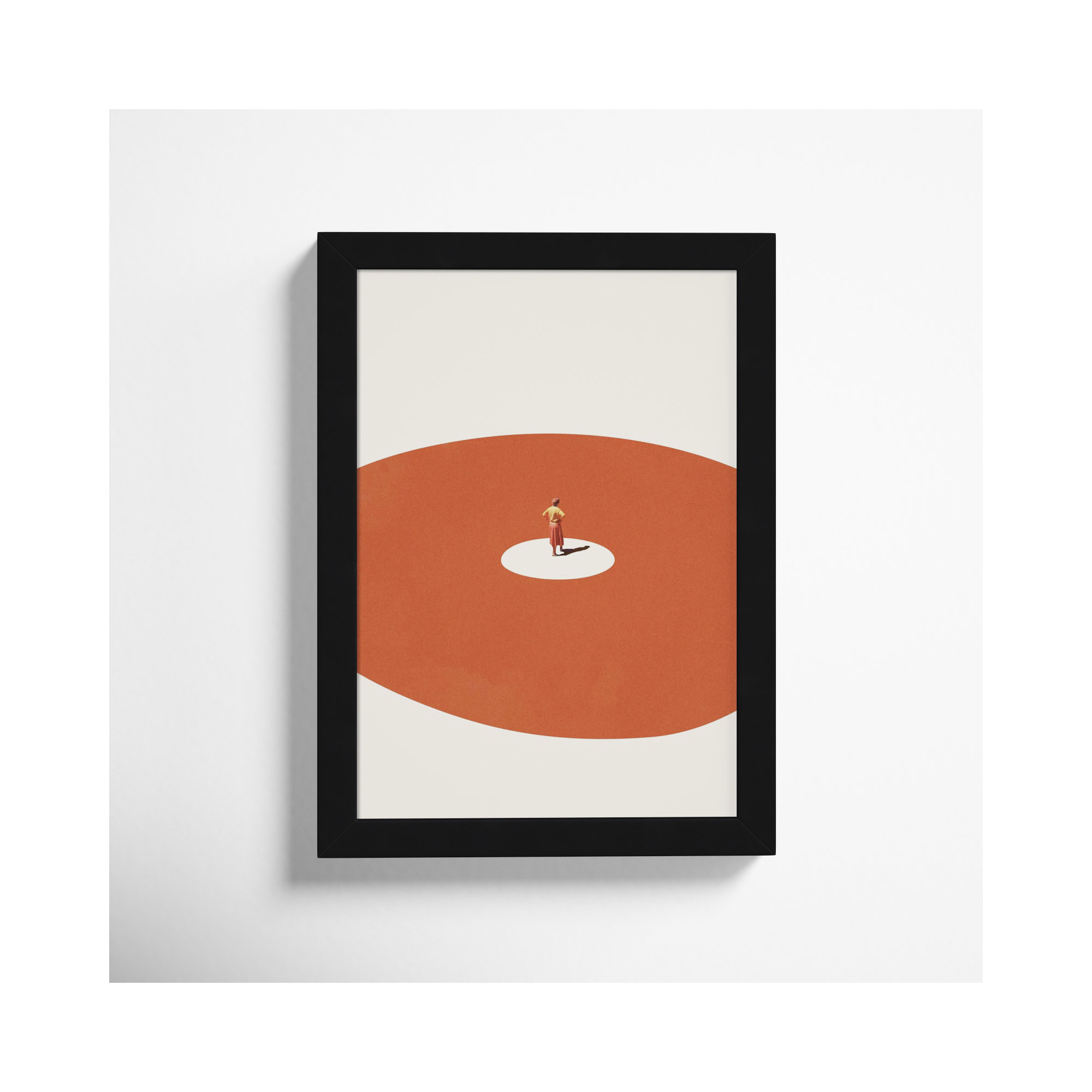 Confidence by Maarten Leon, 10" W x 13" H, Black