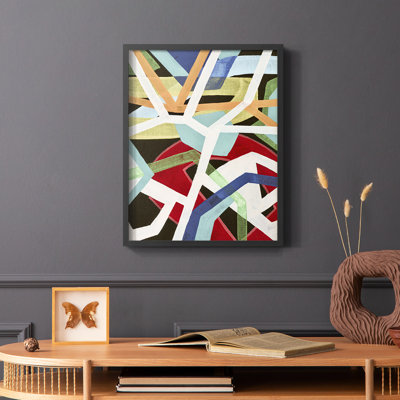 «Magnetic Color II», reproduction encadrée - bois massif