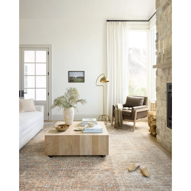 Angela Rose Traditional Oatmeal & Spice Rectangular Area Rug
