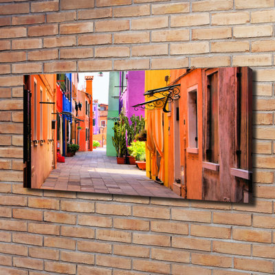 Colourful Streets - Wrapped Canvas Print