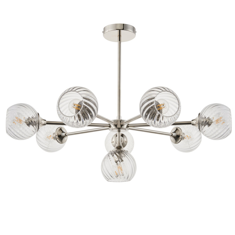 Londino 8 - Light Sputnik Chandelier, Bright Nickel
