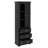 Tall Storage Cabinet Boasting Three Drawers And Adjustable Shelves-1352568220