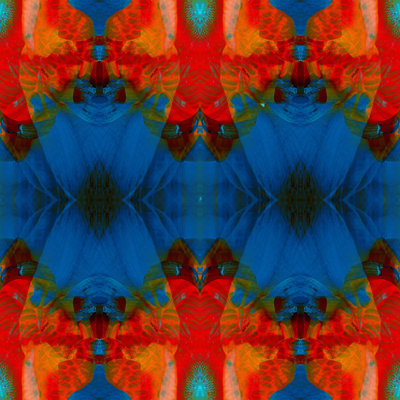 Kaléidoscope bleu
