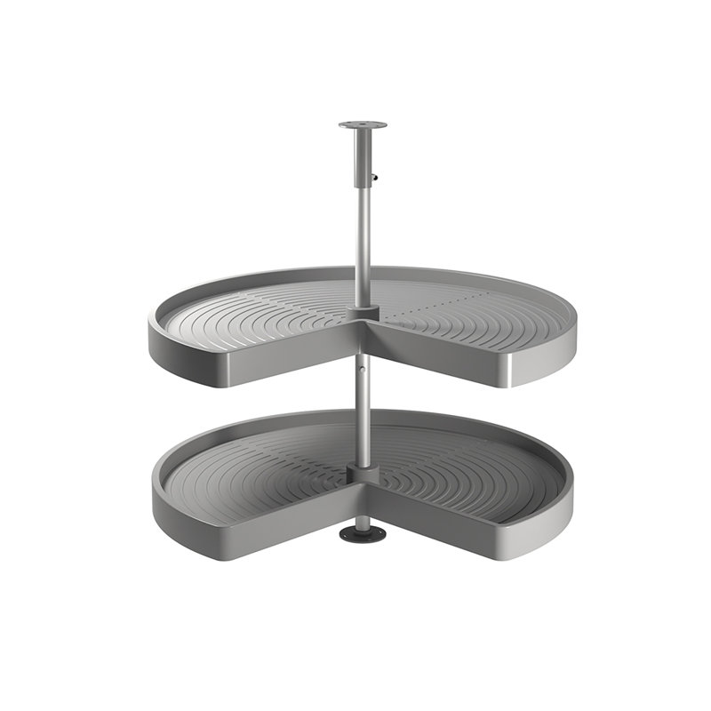 Naewe Plastic Lazy Susan Organiser, Grey