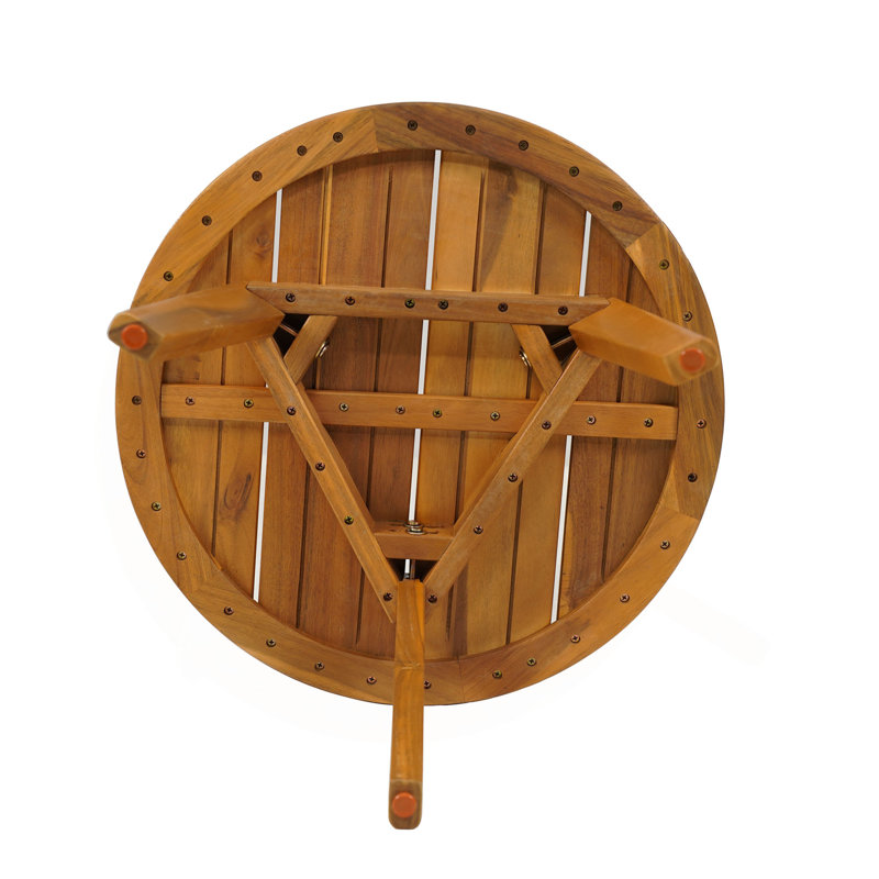 Table d'appoint ronde en acacia