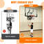 Panier de basketball mural, panneau de basketball mural pour PC de 52 pouces