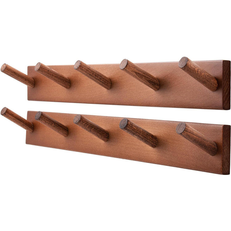 Portemanteaux Chyleen, Bois brun foncé