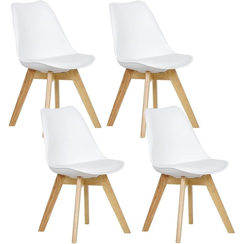48cm H Upholstered Side Chair, White