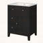 Meuble-lavabo moderne avec lavabo, meuble-lavabo à 2 tiroirs, conception compacte-87583777