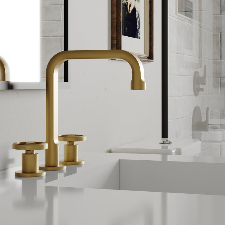 Widespread Single-handle Bathroom Faucet with Drain Assembly