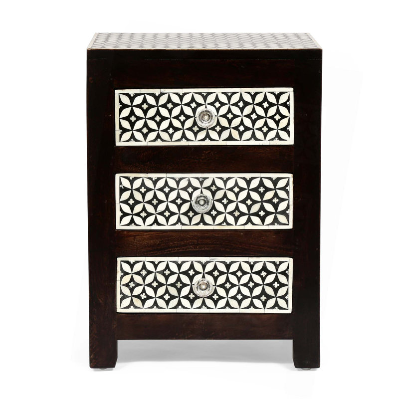 Table de chevet 3 tiroirs