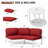  8 - Person Aluminum Patio Conversation Furniture Set with Table-893647362