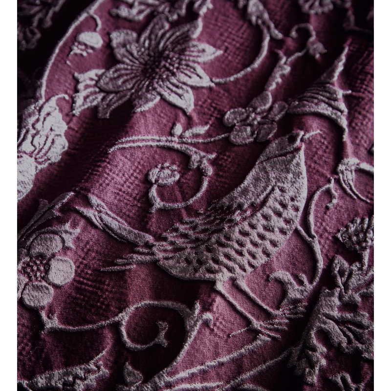 Flintville Pencil Pleat Room Darkening Curtains, Plum