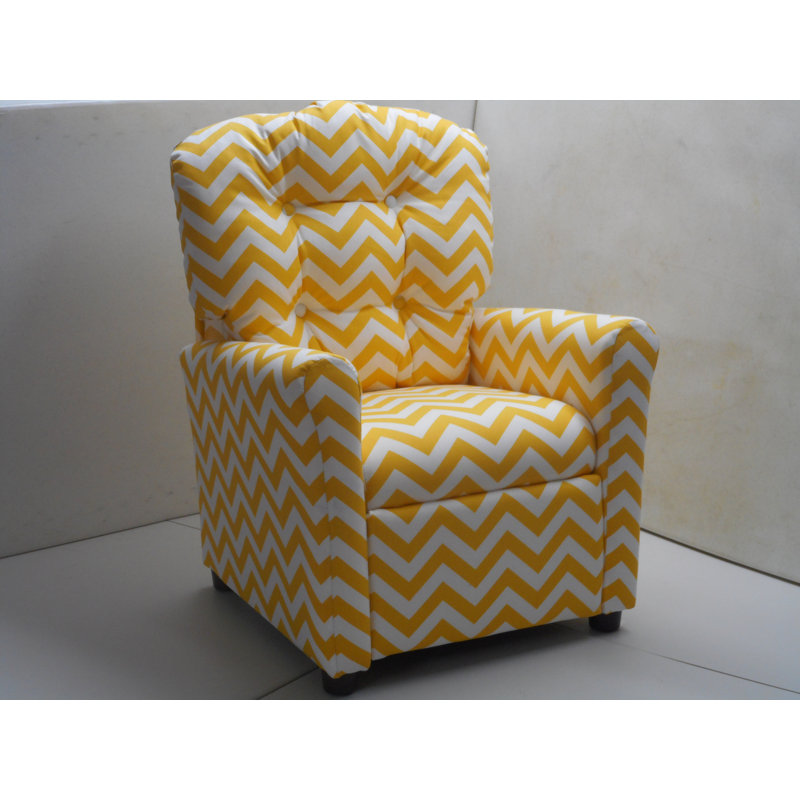 Everley Kids 14'' Recliner Chair and Ottoman