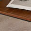 Ensemble de 2 tables de bout rectangulaires, plateau en verre trempé avec panneau de fibres à densité moyenne, table de salon moderne - verre brun-129933791-129933793