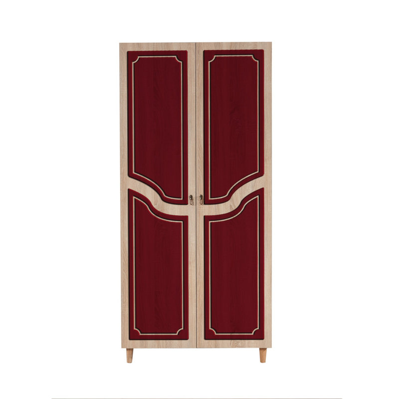 Kenna 2 Door Wardrobe, Burgundy