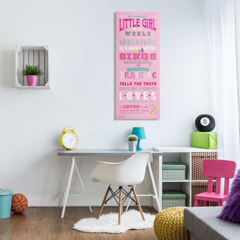 Art sur toile Kraker Favorite Little Girl in the World, H 48 po x l 20 po