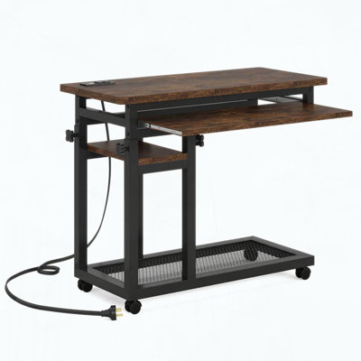 Mobile C Table with Charging Station