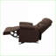 Fauteuils inclinables inclinables et oscillants Arcadia Inclinaison | Chocolat | Microfibre