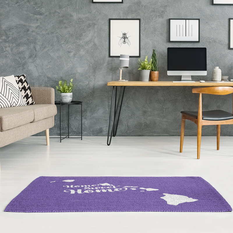 Tapis de zone mauve honolulu the home, Rectangle 5 pi x 7 pi, Non