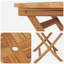 Teak Solid Wood Outdoor Dining Table - 90 cm W 90 cm D