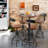 Javin Pine Solid Wood Top Four Leg Dining Set-116308039