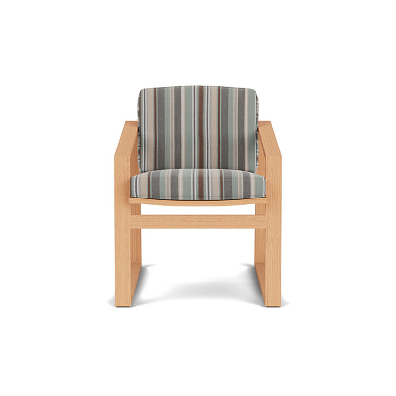 Pursuit Outdoor Dining Armchair, Lima Heron