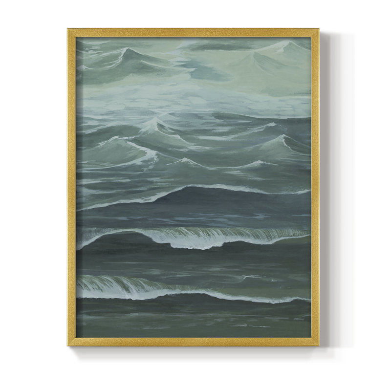 Sandbar Break I, reproduction encadrée - bois massif, H 28 po x l 22 po