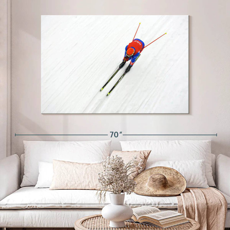 Sireci Biathlon Skier, 34" H x 51" W
