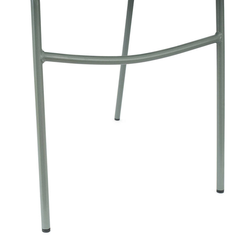 Chaise empilable avec dossier ventilé et siège en cascade, Gris