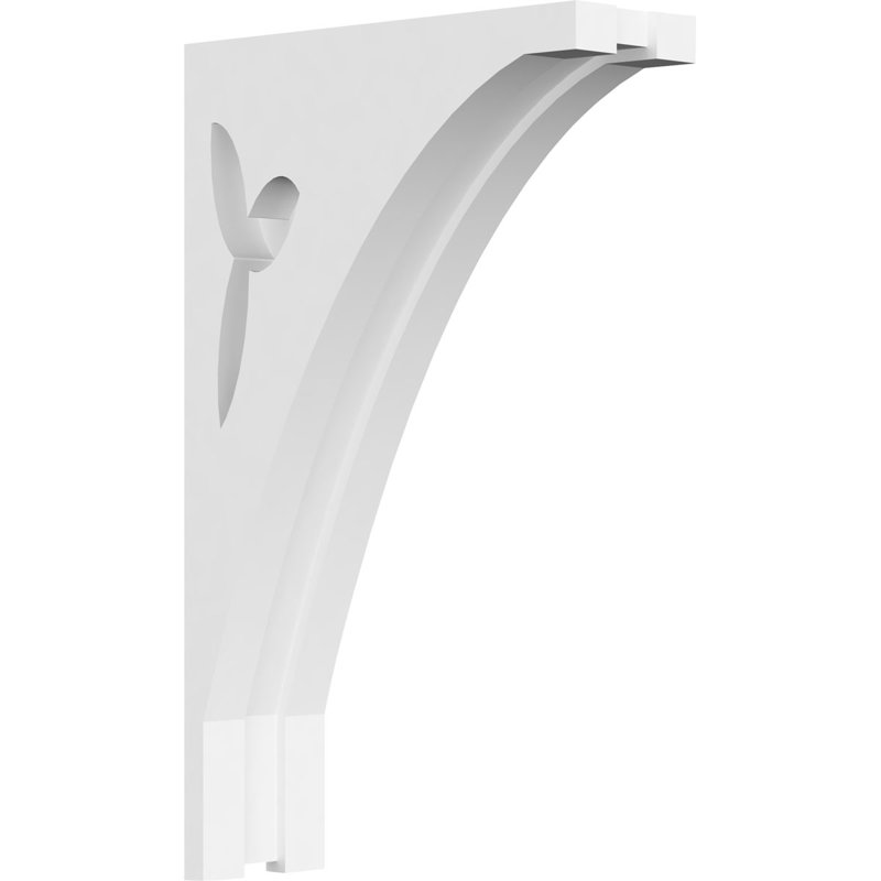 Corbeau en PVC de qualité architecturale Naple, H 9 po x l 5,5 po x P 1,875 po