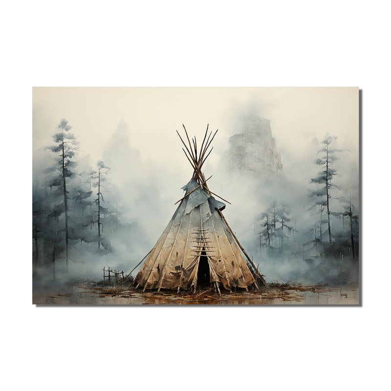«Tipi gris gris», art mural sur toile