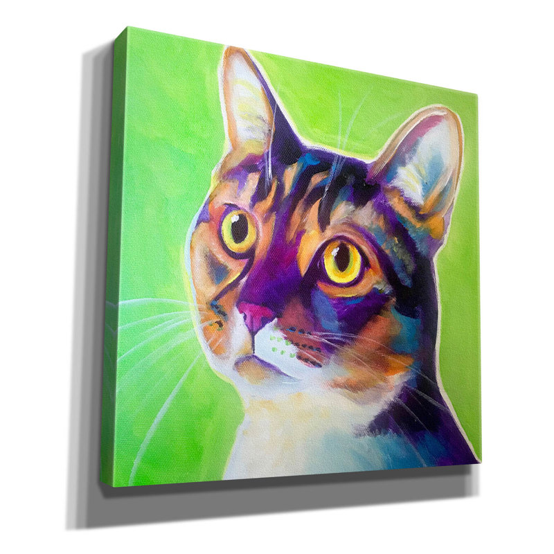 «Cat - Ripley» par Dawg Painter, H 37 po x l 37 po x P 1,5 po