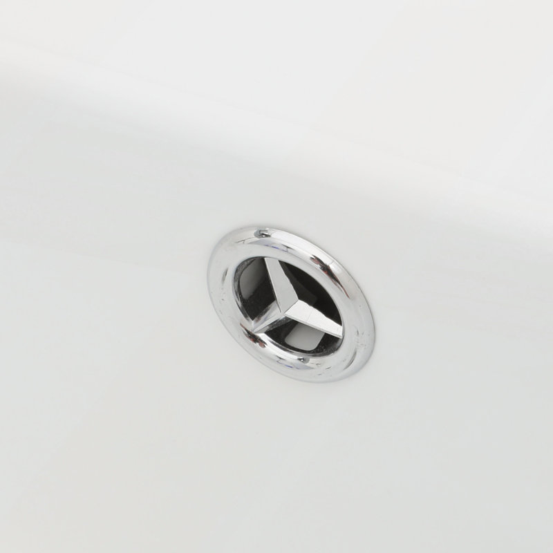 16x14 Inch Wall-Mounted Ceramic Bathroom Sink with Black Towel Bar and Faucet, Space-Saving and Durable Design