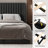 Lift Up Storage Bed With Wingback Headboard, Upholstered Platform Bed Frame With Hydraulic Storage, Linen Fabric, No Box Spring Needed-513876797-513876786